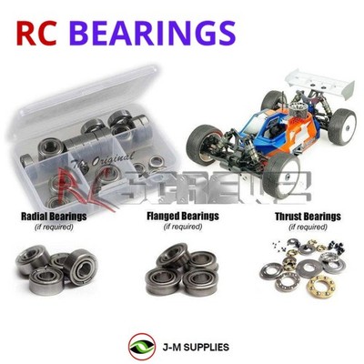 RCScrewZ Metal Shielded Bearings tek028b for Tekno NB48 2.1 1/8 (TKR9301) | SET