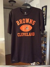 Cleveland Browns Brown Polyester Shirt Youth Kids Extra Large XL 18