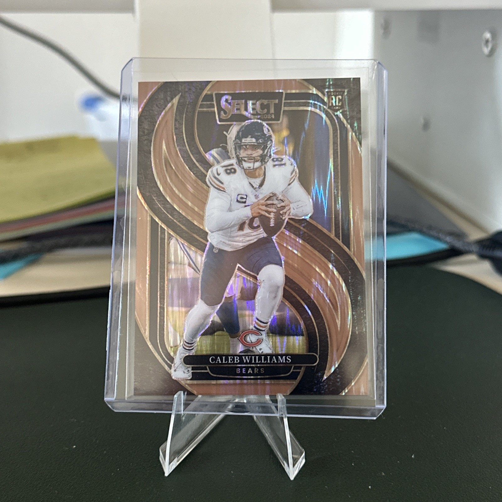 2024 Panini Select - Premier  Caleb Williams #25 Copper Shock Prizm /299 (RC)