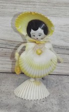 Vintage Seashell Doll Lady Figurine Handmade ...