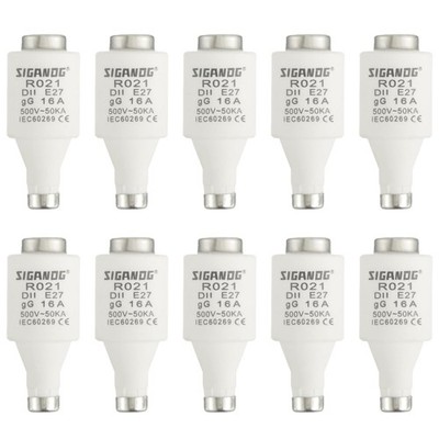 Diazed Sicherungseinsatz E27 16A 500VAC Spiral-Keramik Sicherung