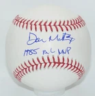 DON MATTINGLY "1985 AL MVP" Signed MLB Baseball + BECKETT witness COA W4696