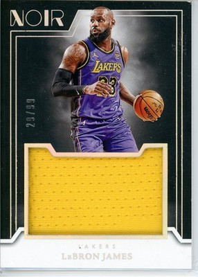 2024 PANINI NOIR #JM-LBJ LeBRON JAMES JUMBO GAME USED PATCH /99 | eBay