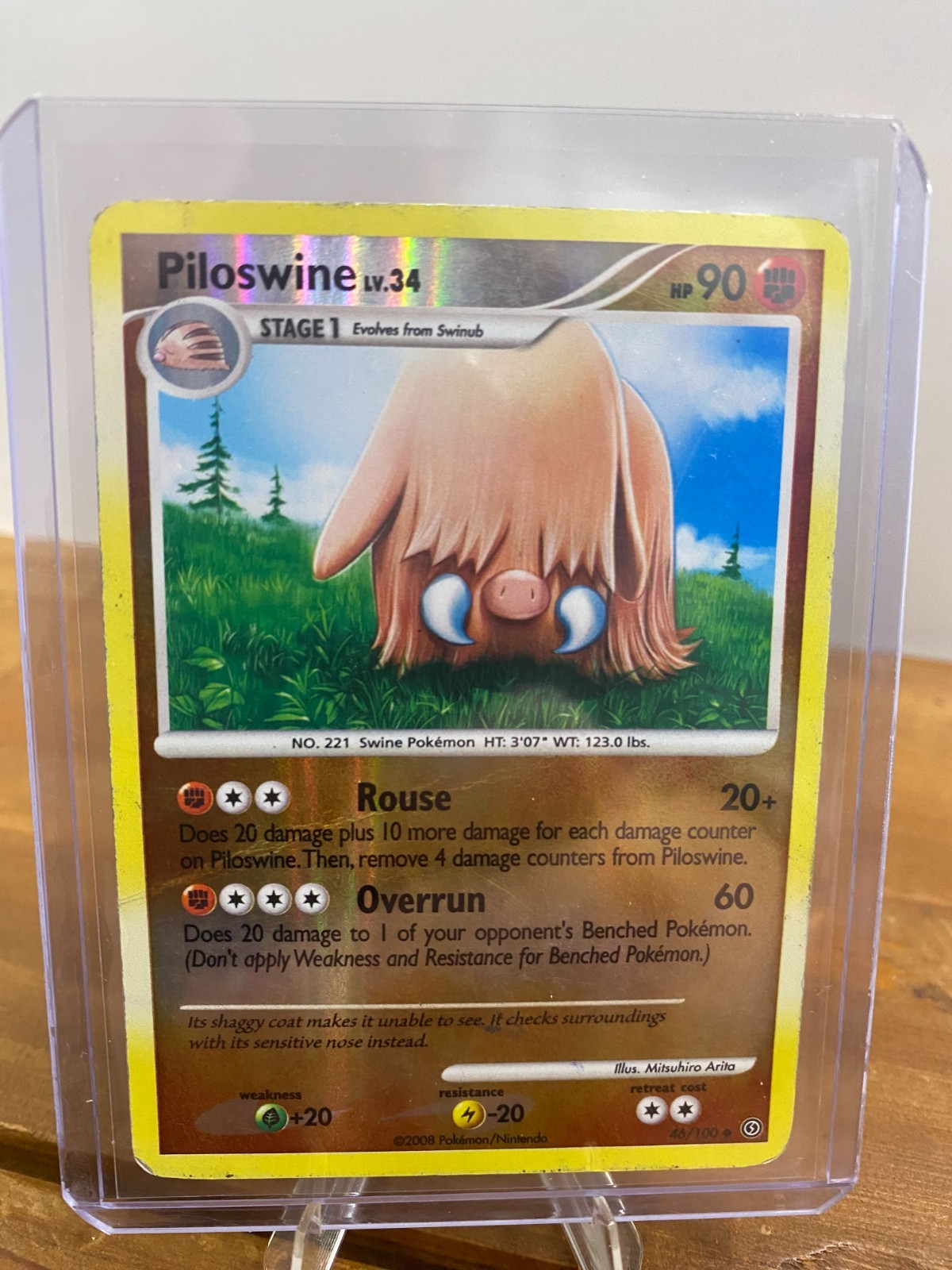Piloswine 46/100 Stormfront Reverse Holo