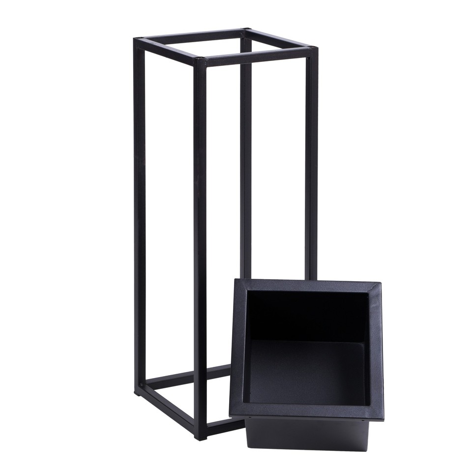 Support pour plantes Concave Loft 60 cm noir