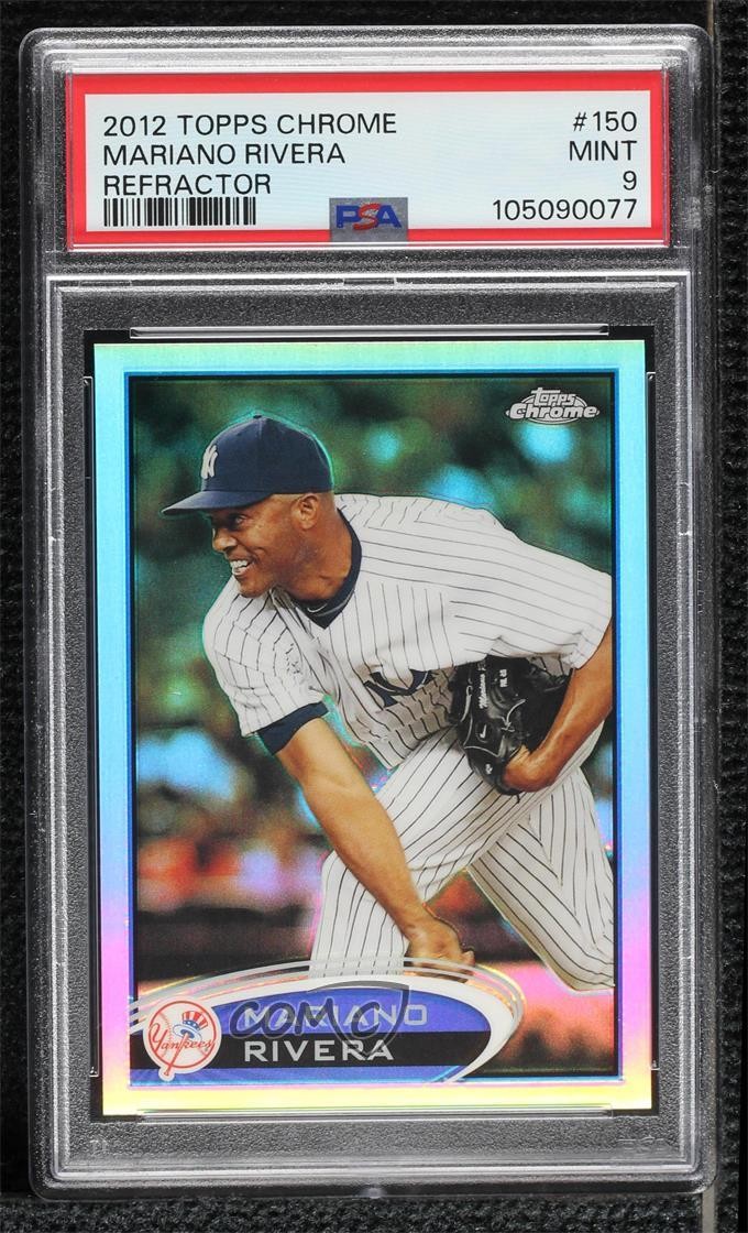 2012 Topps Chrome Refractor Mariano Rivera #150 PSA 9 MINT HOF