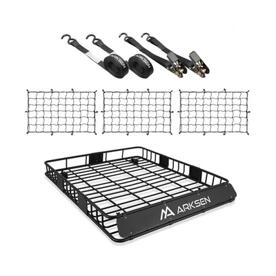 #ad ARKSEN 84 x 50 x 6 Inch Universal Extra Wide 150LB Heavy Duty Roof Rack Cargo... $296.63