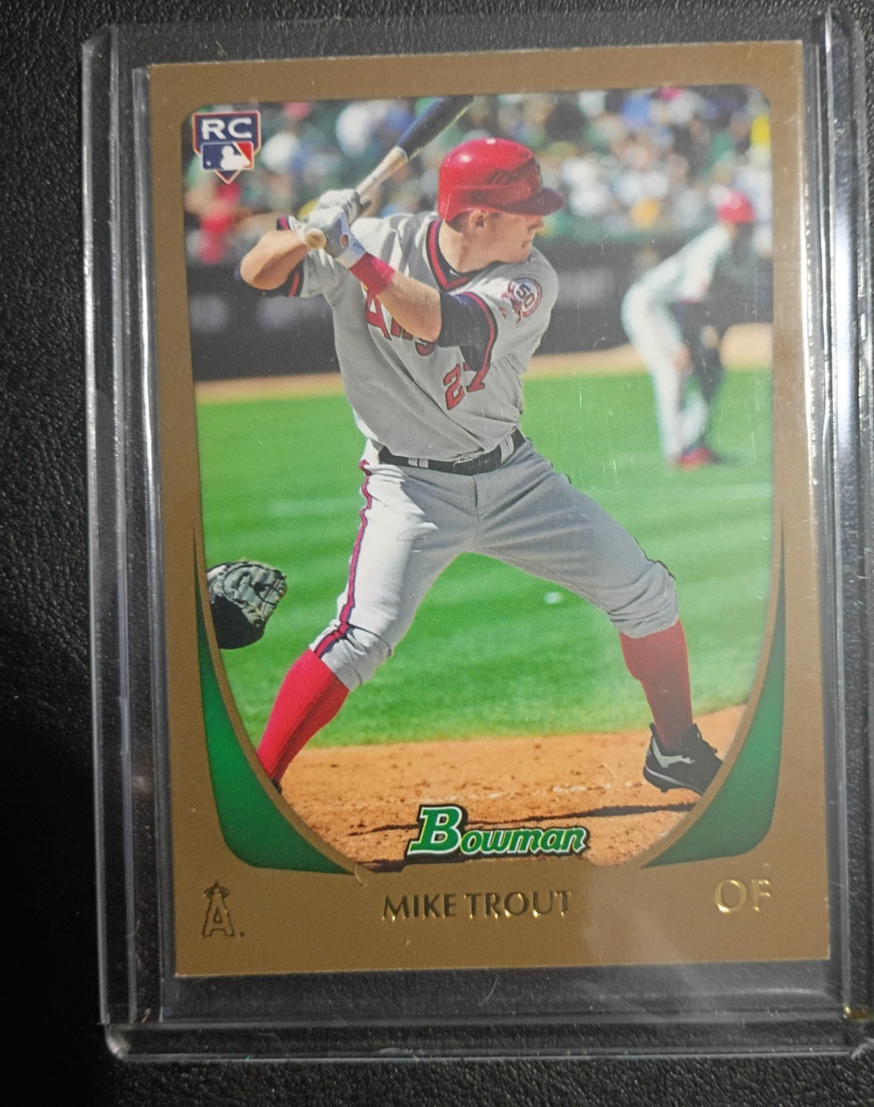 2011 Bowman Draft Picks & Prospects Mike Trout #101 Gold (RC)