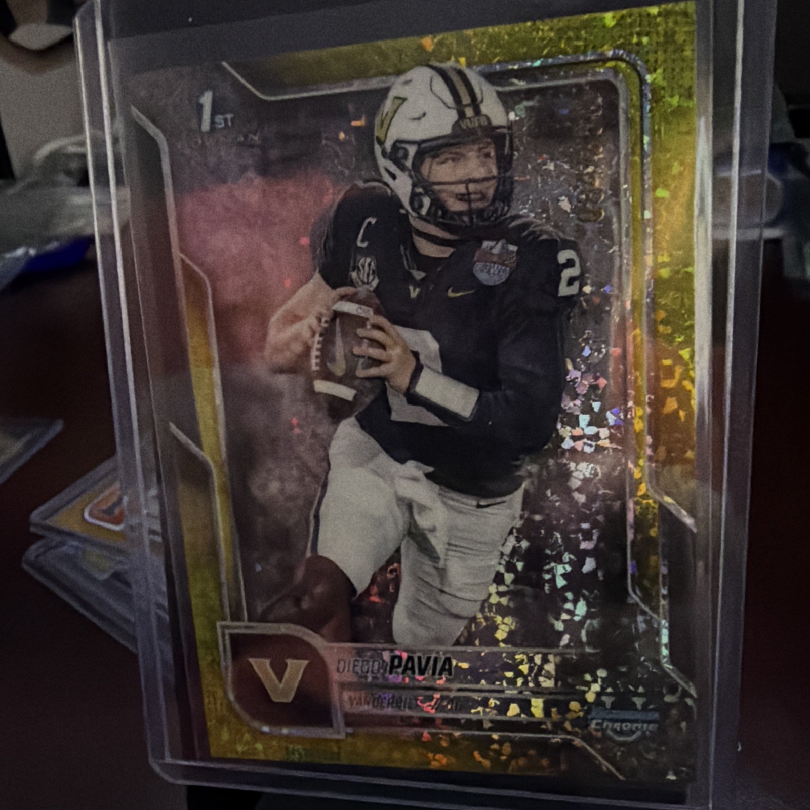 2025 Bowman U Chrome 1st Diego Pavia Yellow Mini Diamond Refractor #84/350