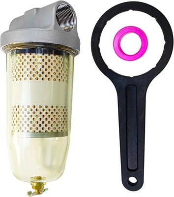Water Block Separator Fuel Filter 1'' NPT for Diesel Transfer Pump Tank Tractor