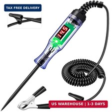 Automotive Test Light with 3-48V LED Digital Readout, Automotive Circuit Tester