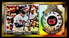 2022 Topps Gypsy Queen - GQ Gems Minis Bryce Harper #GGM-2