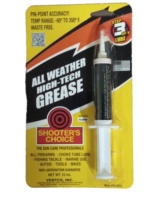 Shooter's Choice Synthetic All-Weather Hi-Tech Gun Grease, 10cc Syringe~G10CC