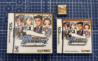 Phoenix Wright: Ace Attorney   Justice for All (Nintendo DS, 2007) TESTED