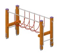 Spielplatz HäNgebrüCke Schwebebalken BalancierbrüCke KletterbrüCke Wackelbalken