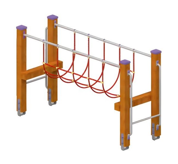 Spielplatz HäNgebrüCke Schwebebalken BalancierbrüCke KletterbrüCke Wackelbalken-image