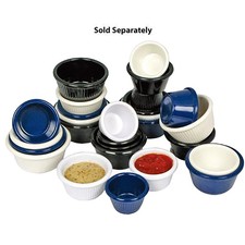 Winco RFM2W 2 Oz Fluted White Ramekin