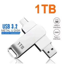 USB 3.2 Dual Type-C & USB Flash Drive Metal High Speed Memory Stick 1TB 2TB