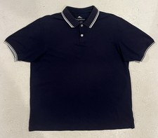 Tommy Bahama Polo Shirt Mens L Blue Supima Cotton Short Sleeve Beach Comfort