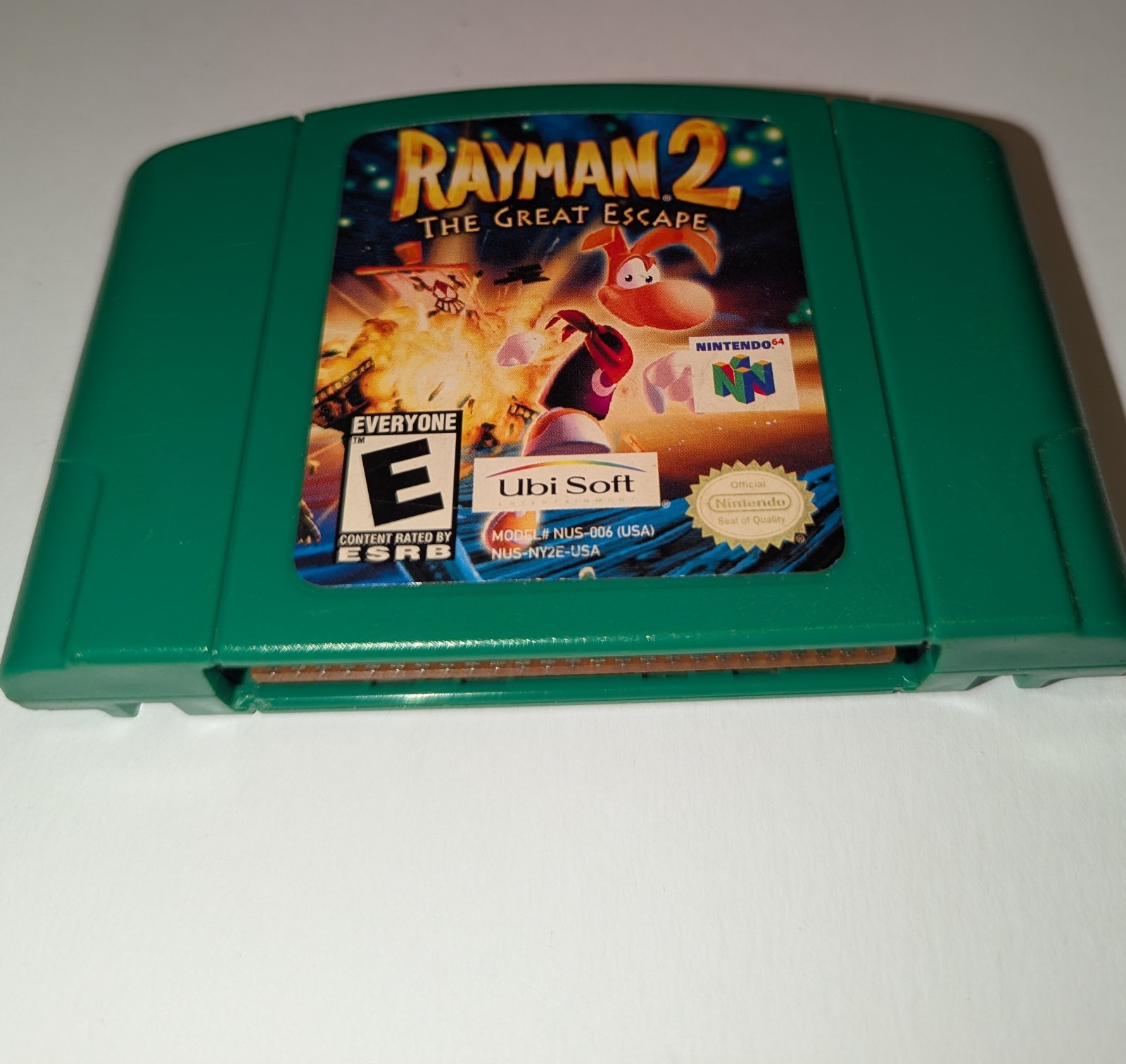 Rayman 2: The Great Escape (Nintendo 64, 1999) Cart Only Authentic Tested N64