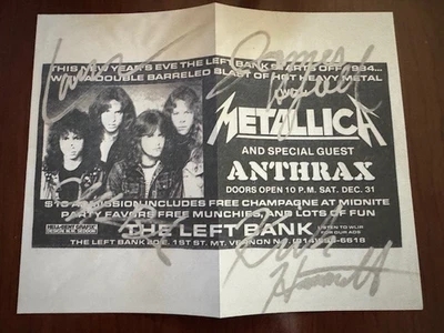Metallica Signed Memorabilia for sale | eBay