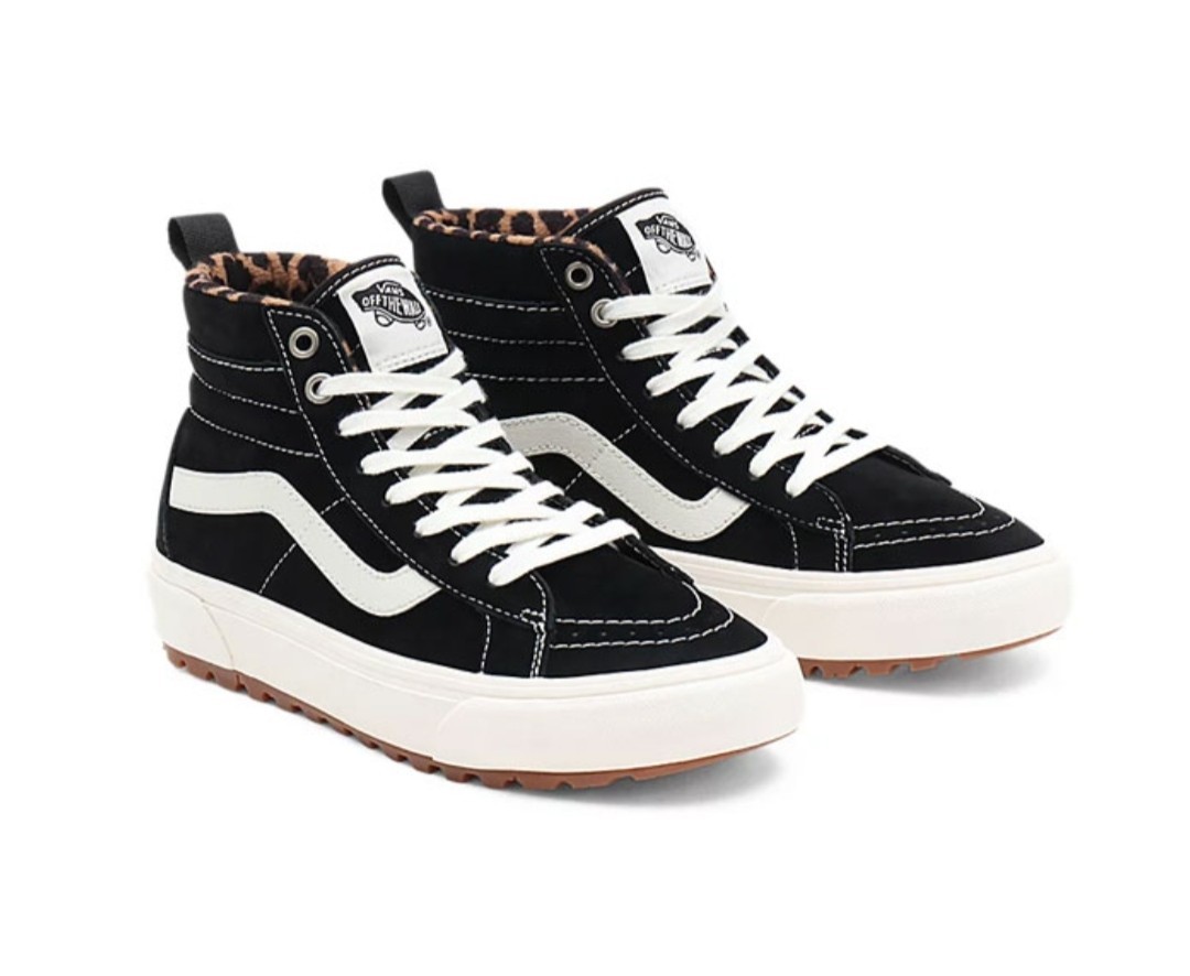 VANS MEN\'S 8 SK8 HI MTE 1 BOOTS BLACK LEOPARD NIB Men main image 4