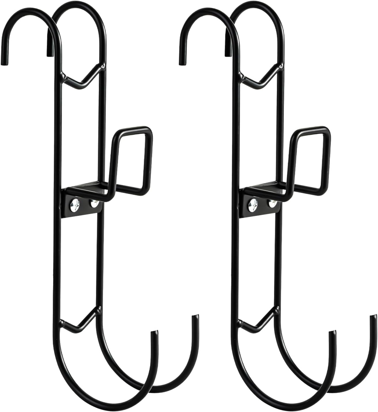 2Pcs Pool Fence Hooks, Heavy Duty Pool Pole Hangers with Detachable Poolside