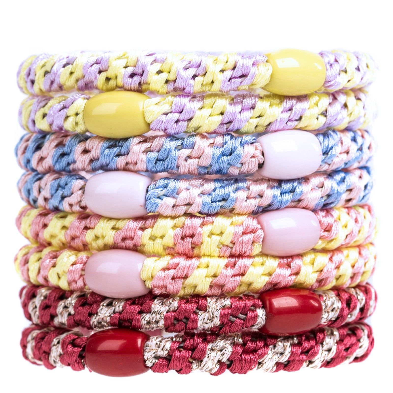 Pinces à cheveux épais sans douleur lot de 8 barrettes en coton anti-casse