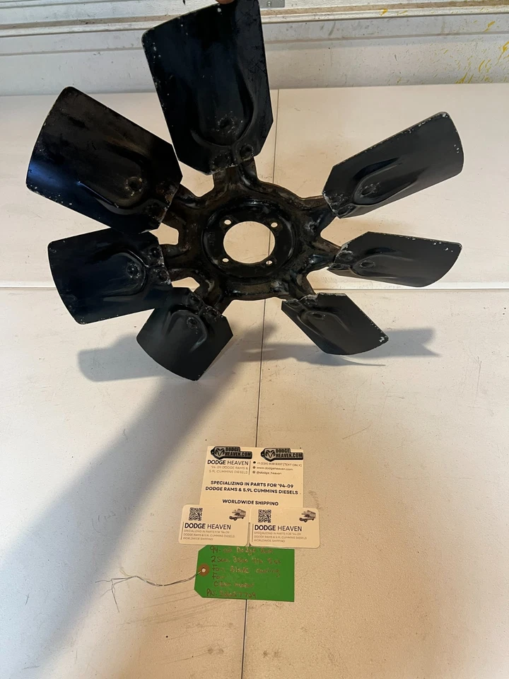 Оригинальный лопастной вентилятор охлаждения для Dodge Ram 2500 3500 V10 8,0 л 1994-2002 годов выпуска 52027709 - Изображение 2 из 4