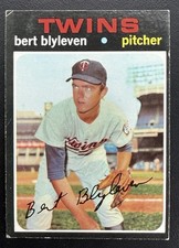 1971 Topps Bert Blyleven #26 Rookie Autograph Minnesota Twins MLB Baseball Card