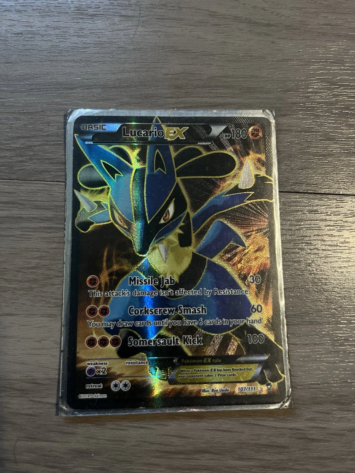 Deal for Pokemon Card - Lucario EX XY Furious Fists 107/111 Ultra Rare Full Art Holo