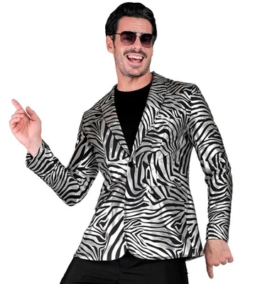 Widmann Silver Animalier Party Fashion Jacket (Jacket) (M) Silver - Imagen 1 de 4