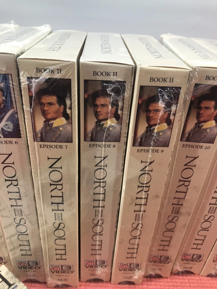 North and South VHS 12 Tape Box Set Patrick Swayze 1985 NEW FACTORY SEALED! - Image 4 of 4