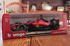 Ferrari SF-23 55 Carlos Sainz Formula One F1 2023 Burago Diecast 1/24 Sz 9.5  