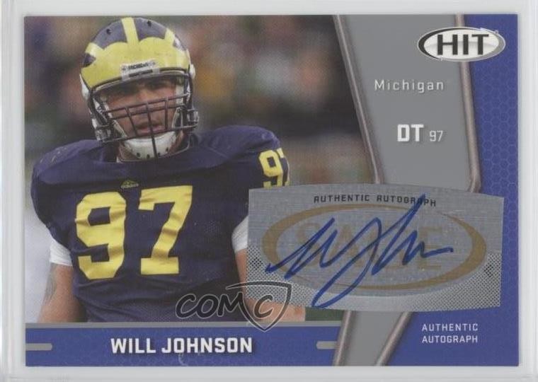2009 SAGE Hit Silver Will Johnson #A110 Auto 0v1
