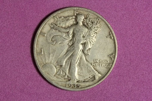 Photo of a 1935-P Walking Liberty Half Dollar from an eBay listing that sold on Jul 22, 2026