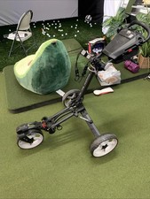 Caddytek Lite Auto 360 3 Wheel Push Golf Cart - Dark Grey