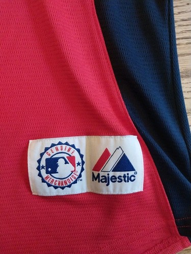 Boston Red Sox Dustin Pedroia #15 Autentica Maglia Majestic Rossa Donna Taglia Large - Foto 4 di 9