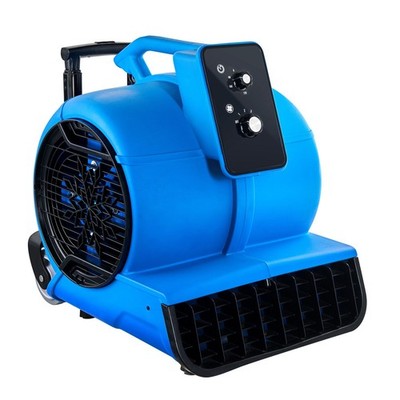 3-Speed Floor Blower 4000 CFM, Timer, 0°-90° Tilt, Portable Handle