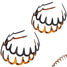 2025 Fashion U-Shaped Tooth Comb Headband, 4-Piece Set of High-Skull Headbands f