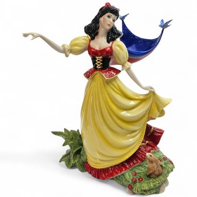 Franklin Mint Erbstück Schneewittchen Porzellan Figur groß detailliert 9'' keine Chips