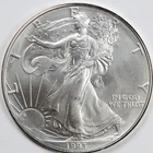 1993 American Silver Eagle (BU) - AUTHENTIC - In a Capsule to Protect It!