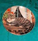 Vintage, Tabby Cat, Collectible plate, Unknown artist, excellent condition 8 in. — photo 3