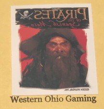 2004 Pirates of the Spanish Main PROMO Captain Temporary Tattoo NEW