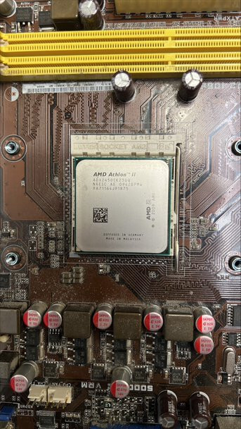 ASUS M2A74-AM Motherboard WITH HEATSINK AND AMD Athlon II adx2450ck23gq ...