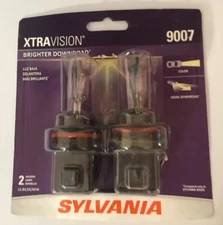 Sylvania Xtra Vision 9007 HB5 65/55W Two Bulbs Head Light Dual Beam Plug Play OE