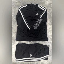 Adidas Boys Black Tracksuit