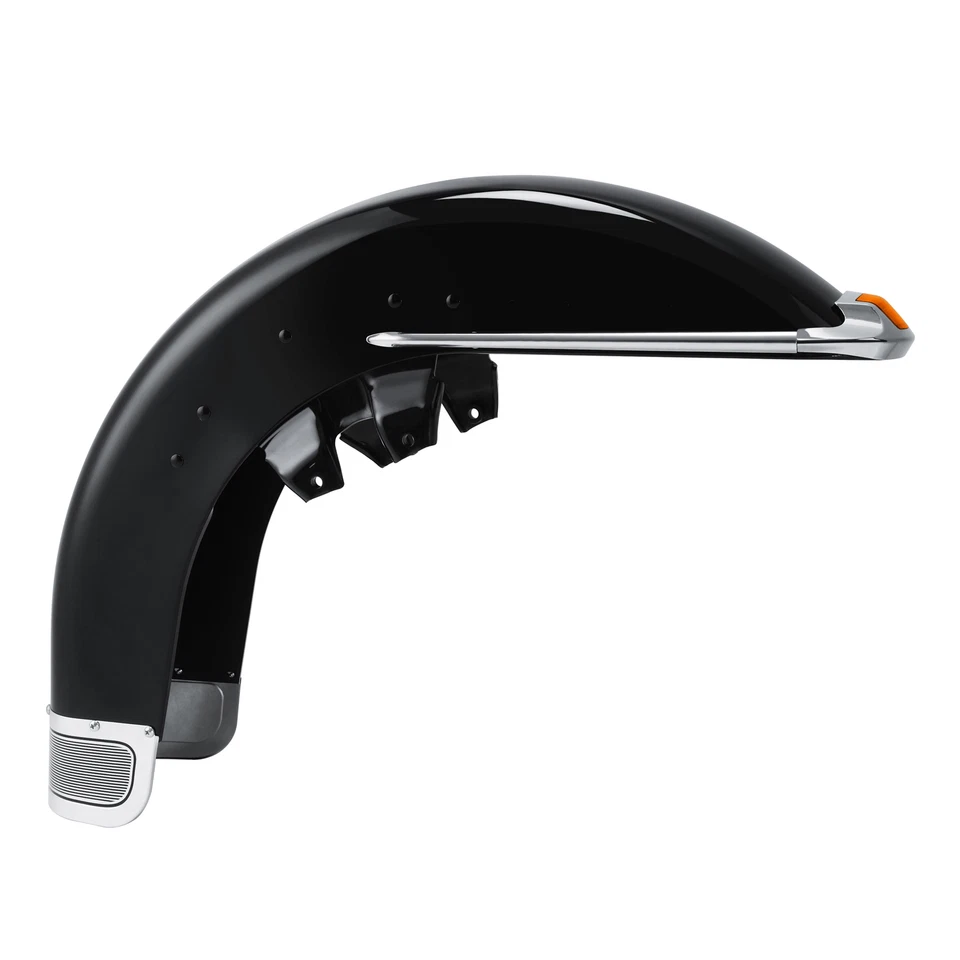 Black Front Fender Fit For Harley Touring Electra Glide Road King FLHR 1989-2013 - Image 3 of 4