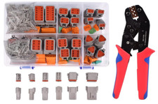 174Pc 12 Kit DT Connector Kit With Ratcheting Wire Crimper for Deutsch Connector