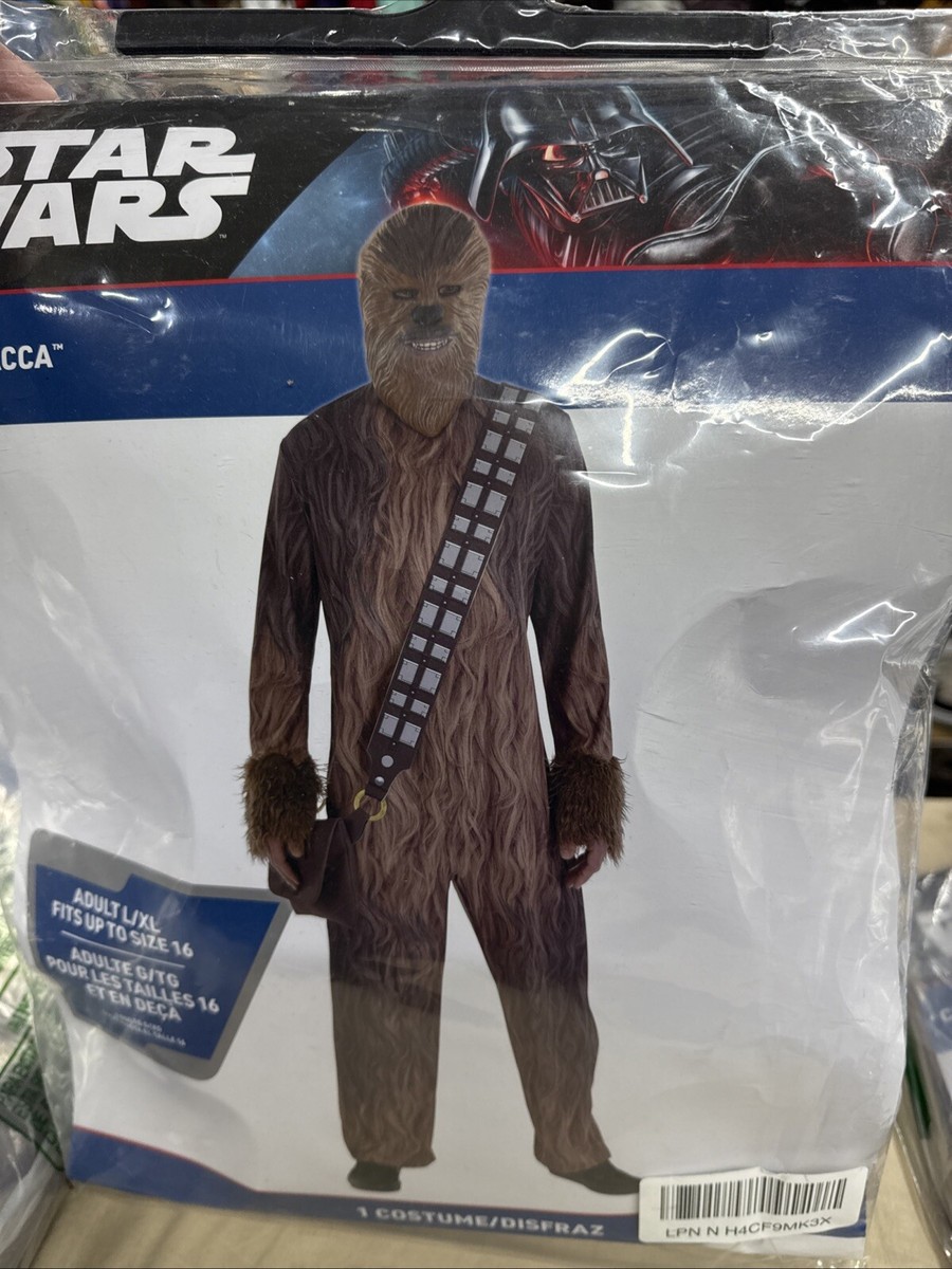 Adult Star Wars Deluxe Chewbacca Jumpsuit Costume SIZE Adult L/XL